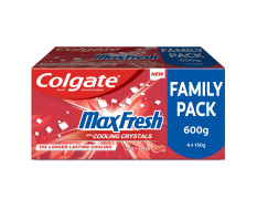 Colgate MaxFresh Toothpaste, Spicy Fresh Red Gel paste with Menthol for Super Fresh Breath, 600gm, Saver Pack