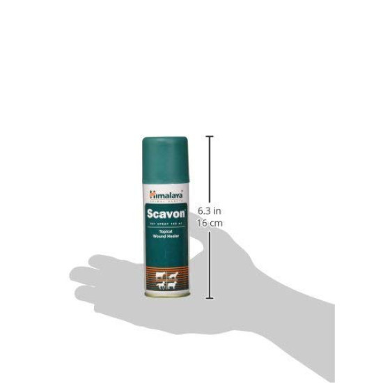 Himalaya Scavon Vet Spray | Antibacterial & Antifungal Formula for Wound Care, Promotes Faster Healing | 100 ml