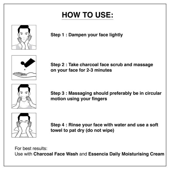 The Man Company Charcoal Tan Removal Face Scrub for Glowing Skin | Anti Acne, Blackhead Remover for Oily Skin (100 g (Pack of 1)) The Man Company Charcoal Tan Removal Face Scrub for Glowing Skin | Anti Acne, Blackhead Remover for Oily Skin (100 g (Pack of 1))