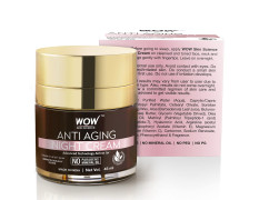 WOW Skin Science Cream Anti Aging No Parabens & Mineral Oil Night Cream, 50mL
