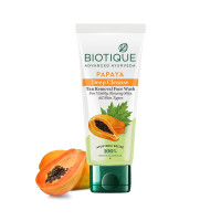 Biotique Papaya Deep Cleanse Face Wash | Gentle Exfoliation | Visibly Glowing Skin | 100% Botanical Extracts| Suitable for All Skin Types | 50ml