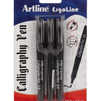 Artline Ergoline Calligraphy Pen Set - Pack of 3 (Black)