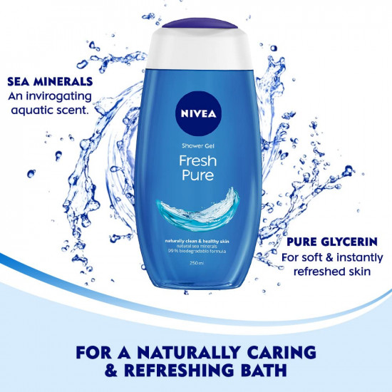 NIVEA Fresh Pure shower Gel, 250ml