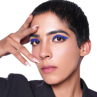 Colorbar All Matte Eyeliner, Blue 003, Matte Finish, 2.5ml | 16 hour stay | Smudgeproof | One stroke application