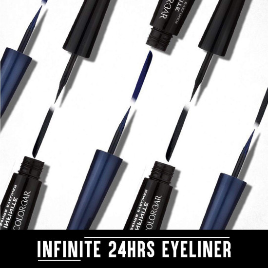 Colorbar Infinite 24 Hours Opaque Eyeliner Gel, Black 001, 2.5Ml | Non-Transfer, Sweat Proof Formula | Lasts Upto 24 Hours