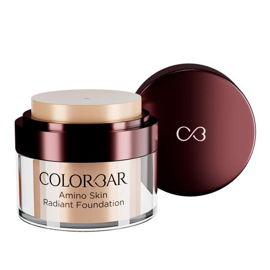 Colorbar Amino Skin Radiant Cream Foundation, Sand Medium 005, 15g | Smooth and Satin finish | High-coverage | Suitable for all skin types Colorbar Amino Skin Radiant Cream Foundation, Sand Medium 005, 15g | Smooth and Satin finish | High-coverage | Suitable for all skin types