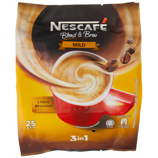 Nescafé Blend Brew, 3-in-1, Mild, Coffee, 475 g Packet