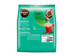 Nescafe 3 in 1 Rich Coffee Powder - 25 Sachets Bag, 475 g
