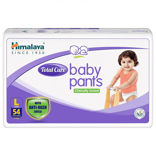 Himalaya Total Care Baby Pants Diapers, Large (9 - 14 kg), 54 Count