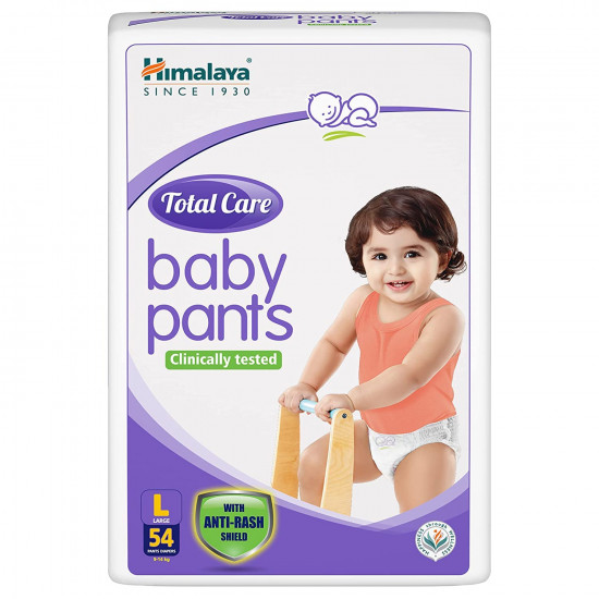 Himalaya Total Care Baby Pants Diapers, Large (9 - 14 kg), 54 Count