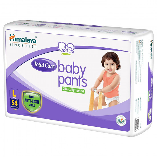 Himalaya Total Care Baby Pants Diapers, Large (9 - 14 kg), 54 Count