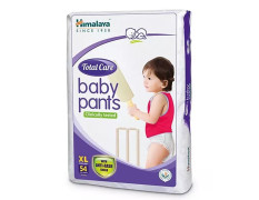 Himalaya Total Care Baby Pants Diapers, X-Large (XL), 54 Count, (12 - 17 kg), With Anti-Rash Shield, Indian Aloe Vera and Yashad Bhasma, Silky Soft Inner Layer