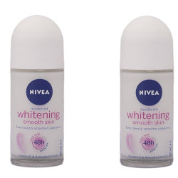Nivea Whitening Smooth Skin Deodorant Roll On for Women, 50ml (Pack of 2)