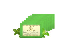 Khadi Natural Neem Tulsi Soap | Herbal Bathing Soap for Acne | Natural Soap with Essential Oils | Anti-Bacterial Soap | Suitable for All Skin Types | Pack of 7 | (125gm *7) (875gm)