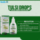 Healthvit Tulsi Drops - Concentrated Extract of 5 Rare Tulsi for Natural Immunity Boosting, Anti-Oxidant Effect, Oral Health, Digestion, Cough, and Cold Relief - 30ml