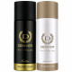 DENVER Caliber Deo + Imperial Deo - 165ML Each (Combo Pack of 2) | Long Lasting Fragrance for Men