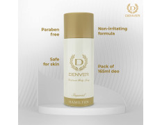 DENVER Caliber Deo + Imperial Deo - 165ML Each (Combo Pack of 2) | Long Lasting Fragrance for Men