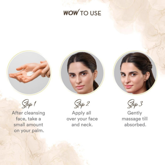 WOW Skin Science Cream 10 in 1 Age Miracle Face Cream- Day Cream With SPF 20- No Parabens & Mineral Oil - 50mL