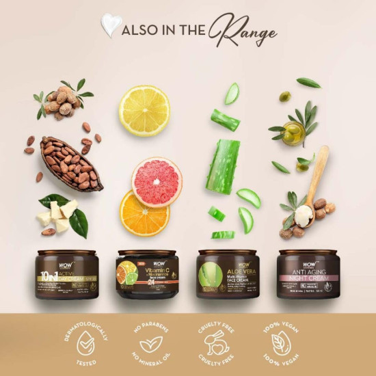 WOW Skin Science Cream 10 in 1 Age Miracle Face Cream- Day Cream With SPF 20- No Parabens & Mineral Oil - 50mL