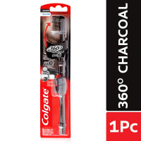 Colgate 360 Charcoal Battery Powered Electric Toothbrush Replacement Brush Head - Deep Cleaning Bristles