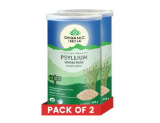Organic India Psyllium Whole Husk || Isabgol || 100 grams (Pack Of 2)