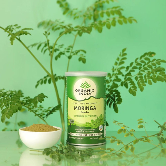 Organic India Moringa Powder 100gm Pack of 2