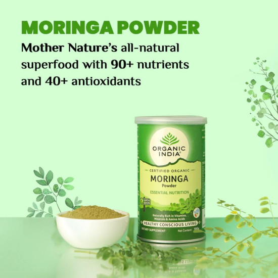 Organic India Moringa Powder 100gm Pack of 2