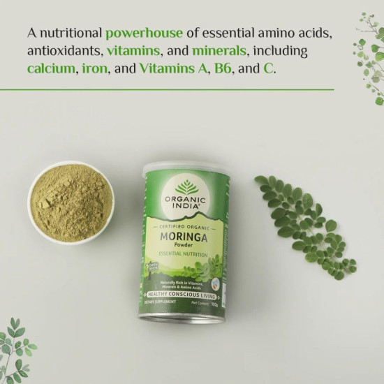Organic India Moringa Powder 100gm Pack of 2