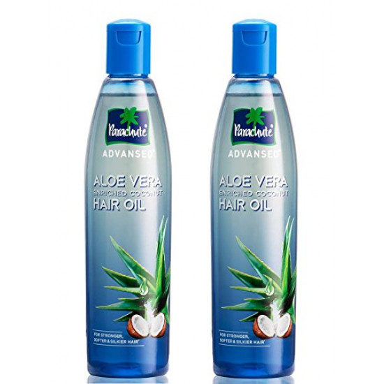 Parachute Advanced Aloe Vera Enriched Coconut Hair Oil, 250ml (Pack of 2)