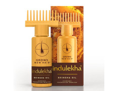 Indulekha Bringha, Ayurvedic Hair Oil, 50ml, for Hair Fall Control, with Amla & Coconut Oil, with Comb Applicator
