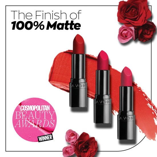 Avon True Color Perfectly Matte Lipstick - Berry Blast, 4 G