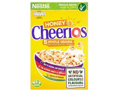 Nestle Honey Cheerios 5 Whole Grain Cereal, 375g
