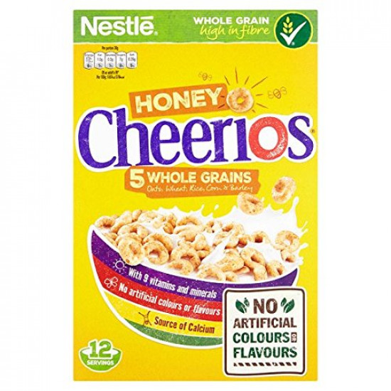 Nestle Honey Cheerios 5 Whole Grain Cereal, 375g