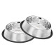 Pets Empire Stainless Steel Dog Bowl, Dog Food Bowl, Dog Feeding Bowl, Medium (Set of 2 x 700ml)