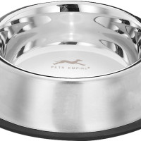 Pets Empire Stainless Steel Dog Bowl, Dog Food Bowl, Dog Feeding Bowl, Medium (Set of 2 x 700ml)
