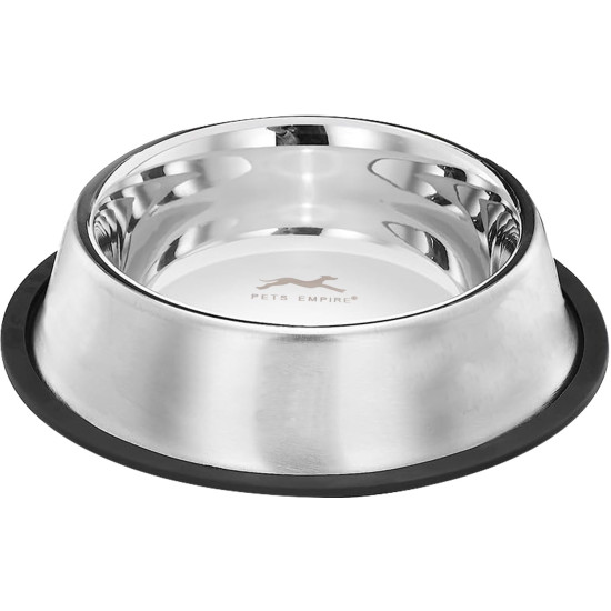 Pets Empire Stainless Steel Dog Bowl, Dog Food Bowl, Dog Feeding Bowl, Medium (Set of 2 x 700ml)