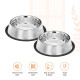 Pets Empire Stainless Steel Dog Bowl, Dog Food Bowl, Dog Feeding Bowl, Medium (Set of 2 x 700ml)
