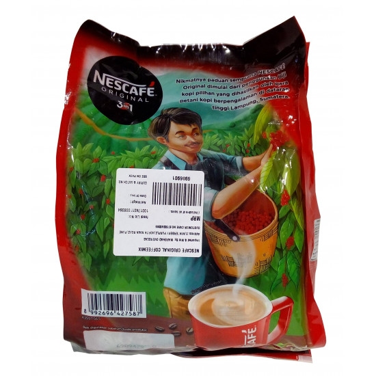 Nescafé Original Coffee Mix - 3 in 1, 525G Pouch, Ground, Bag