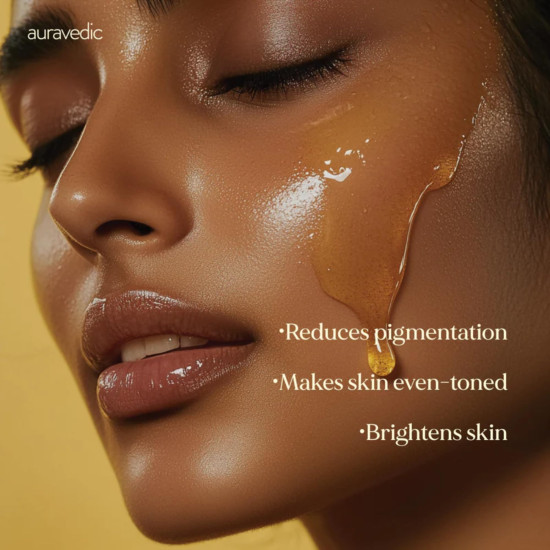 Auravedic Saffron Face Oil For Glowing Skin 100 ml Pack of 2 Ashwagandha Turmeric Face Serum For Pigmentation And Dark Spot Serum For Women Glowing Skin Face Body Oil After Bath For Daily Use