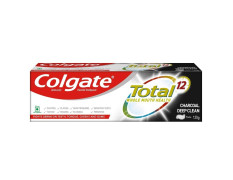 Colgate Total Whole Mouth Health Antibacterial Toothpaste, 120gm (Charcoal Deep Clean) - Deep Clean for Whole Mouth Health
