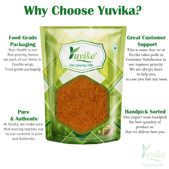 Yuvika Amba Haldi Powder - Jangli Haldi - Curcuma Aromatica - Wild Turmeric Powder 100 Grams