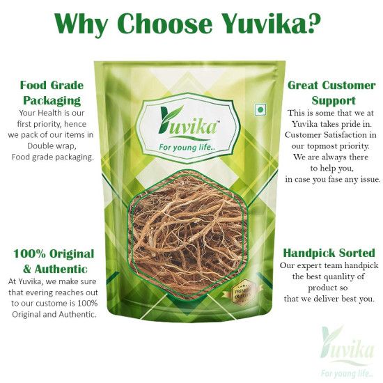 YUVIKA Khus Root - Vetiveria Zizanioides 200 Grams