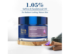 Blue Nectar Saffron Anti Aging Cream for Women | Ayurvedic Alternate to Retinol Face Cream for Fine Lines & Wrinkles | Day & Night Moisturizer for Oily & Dry Skin (14 Herbs, 50g)