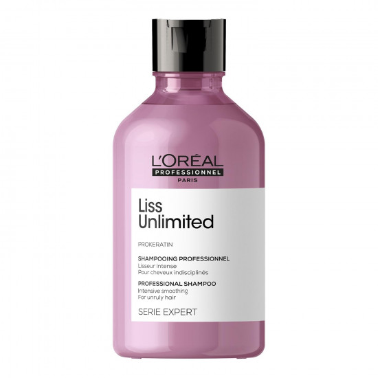 L'OREAL PROFESSIONNEL PARIS Liss Unlimited Shampoo For Rebellious & Frizzy Hair, 300Ml | Professional Anti - Frizz Shampoo | Hair Smoothing Shampoo