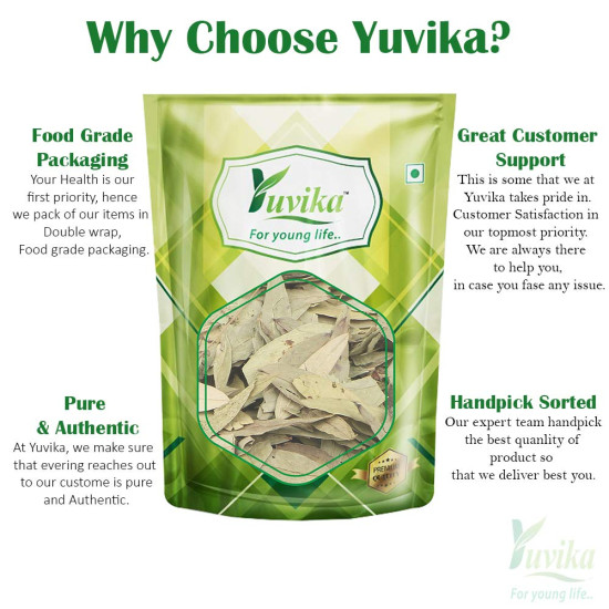 YUVIKA Senna Leaves - Sanay Leaves Spl. - Cassia Angustifolia - Senna Alexandrina 400 Grams