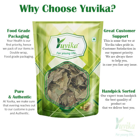 YUVIKA Neem Patta - Azadirachta Indica - Neem Leaves 400 Grams