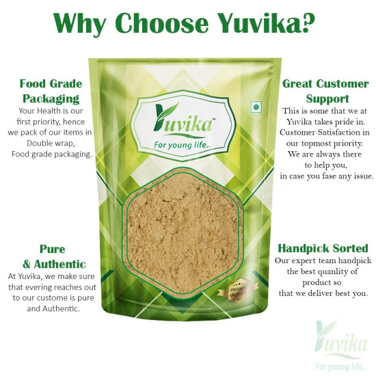 Yuvika Harad Pili Chilka Powder - Haritaki Powder - Harad Badi Chilka Powder - Yellow Terminalia Chebula 100 Grams