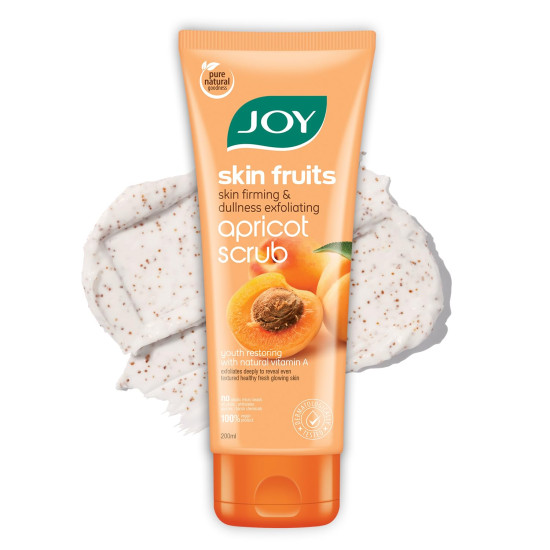 Joy Apricot & Walnut Face & Body Scrub for Blackheads Removal (200gm) | Exfoliating Scrub For All Skin Types | Removes Tan & Dead Skin | 100% Vegan & Gentle on Skin Joy Apricot & Walnut Face & Body Scrub for Blackheads Removal (200gm) | Exfoliating Scrub For All Skin Types | Removes Tan & Dead Skin | 100% Vegan & Gentle on Skin