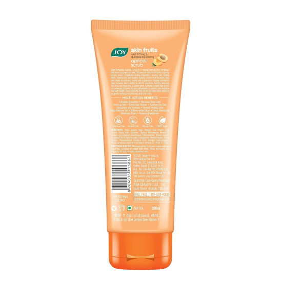 Joy Apricot & Walnut Face & Body Scrub for Blackheads Removal (200gm) | Exfoliating Scrub For All Skin Types | Removes Tan & Dead Skin | 100% Vegan & Gentle on Skin Joy Apricot & Walnut Face & Body Scrub for Blackheads Removal (200gm) | Exfoliating Scrub For All Skin Types | Removes Tan & Dead Skin | 100% Vegan & Gentle on Skin