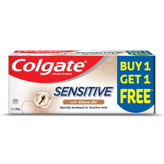 Colgate Sensitive Toothpaste with Clove Oil, for Sensitivity Relief, 160g,